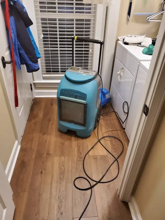 Commercial dehumidifier deployed for Flood Damage Cleanup in Powdersville