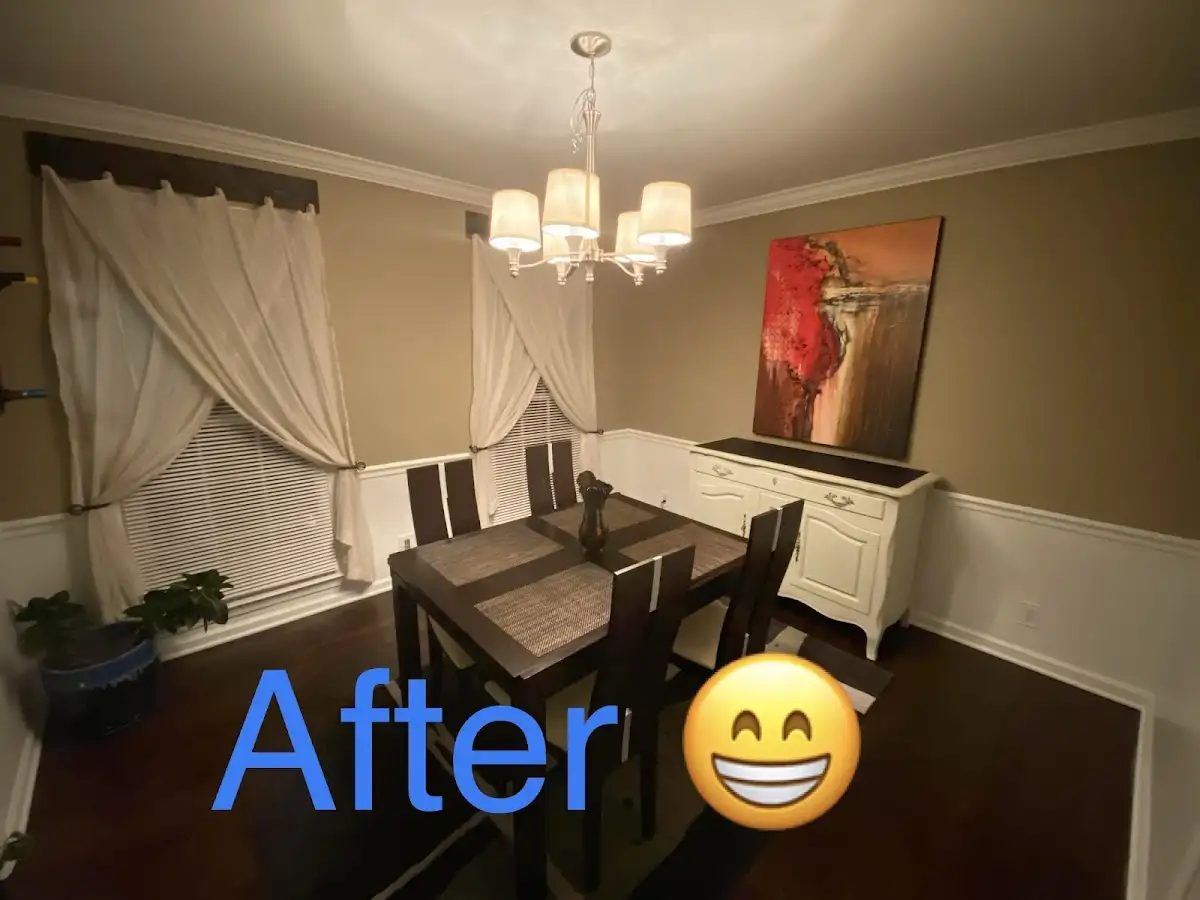 Professional dining room restoration after water damage in Powdersville